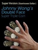 Double Face Super Triple Coin (Eisenhower Dollar) Trick