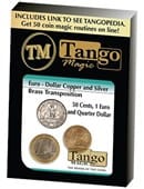 Copper/Silver/Brass - US Quarter/1 Euro/50 Euro Cents Gimmicked Coin