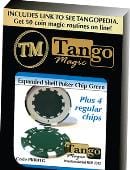 Expanded Shell - Poker Chip (w/ 4 Matching Chips | Multiple Colors Available) Gimmicked Coin