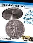 Expanded Shell - Walking Liberty Half Dollar Gimmicked Coin