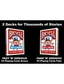 Fast "N" Genious / Fake "N" Genious Deck Combo Set Deck of Cards