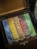 Five Elements Playing Cards Wooden Collection Set (w/ Dice) Deck of Cards