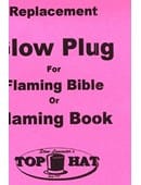 REPLACEMENT Glo Plug for Flaming Book/Bible Book
