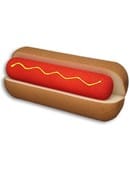 Foam Hot Dog & Bun Accessory