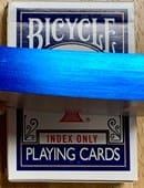 Gilded Blue Bicycle Index Only Playing Cards Deck of Cards
