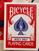 Gilded Red Bicycle Index Only Playing Cards Deck of Cards