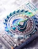 Ice Falcon Throwing Cards Deck of cards