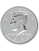 Jumbo 5" Chrome Half Dollar Accessory