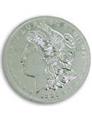 7in Jumbo Coin - Chrome Morgan Dollar Gimmicked Coin