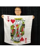 36in Silk King of Hearts (White) Accessory