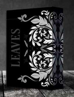 Leaves Shadow Black Playing Cards Deck of Cards