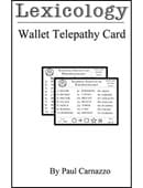 Lexicology with Telepathy card Trick