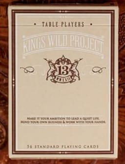 Limited Edition No.13 Table Players Volume 13 Playing Cards Deck of Cards