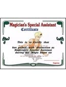 Magician's Assistant Certificate Accessory