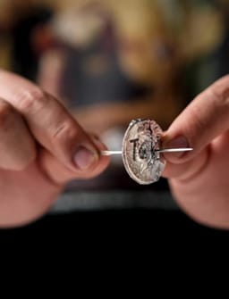 Needle Thru Coin Trick