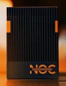 NOC3000X3 Playing Cards (Black/Orange - Human Version) Deck of Cards