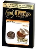 Okito Coin Box (Brass) - 2 Euro Trick