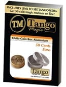 Okito Coin Box (Aluminum) - 50 Euro Cents Trick