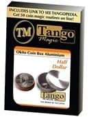 Okito Coin Box (Aluminum) - Half Dollar Trick