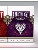 Ornate White Edition Playing Cards (Amythyst) Deck of cards