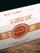Paisley Ton sur Ton Poudre Orange Foil Designer's Choice Deck of Cards