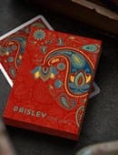 Plastic Paisley Poker Red Playing Cards Deck of Cards