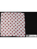 Polka Dot Silk (Red on White - 21in x 21in) Trick
