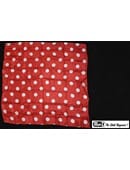 Polka Dot Silk (White on Red - 21in x 21in) Trick