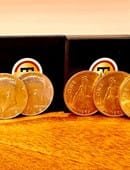 Real Low Silver Hopping Half (Half Dollar/English Penny) Trick