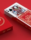 Red Roses Gold Foil Playing Cards Deck of Cards