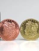 Hopping Half - Replica Golden Morgan Dollar Accessory