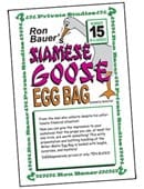 Ron Bauer Series: #15 - Siamese Goose Eggbag Book