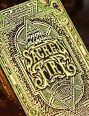 Sacred Fire  Playing Cards (Emerald Flare) Deck of Cards