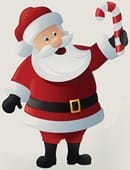 Santa and The Candy Canes Trick
