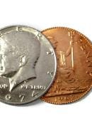 Scotch and Soda - Half Dollar/English Penny (Magnetic) Gimmicked Coin