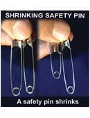Shrinking Safety Pin Trick