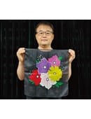 18in Silk Flower (Black) Accessory