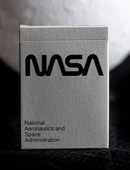 Silver Foil NASA Worm Playing Cards Deck of Cards