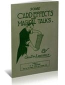 Some Card Effects and Magical Talks Ebook