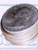 Stack of Coins - Quarter Gimmicked Coin