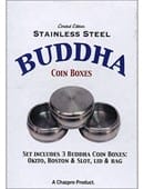Stainless Steel Buddha Coin Box Set Trick