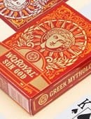 Sun God Greek Mythology Themed Red Edition Playing Cards Deck of Cards