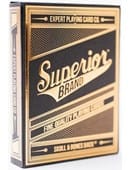 Superior Skull & Bones V2  Playing Cards (Black/Gold) Deck of Cards