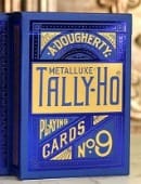 Tally Ho Blue  MetalLuxe Playing Cards Deck of Cards