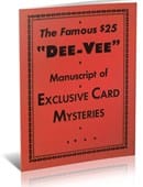 The Famous $25 "Dee-Vee" Manuscript of Exclusive Card Mysteries Ebook