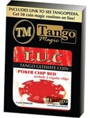 Tango Ultimate Coin - Red Poker Chip (w/ 3 Matching Chips) Gimmicked Coin