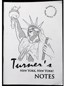 Peter Turner's "New York, New York" Lecture Notes Book