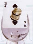 Two Coins Thru Card - Quarter Gimmicked Coin