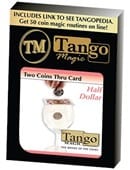 Two Coins Thru Card Trick