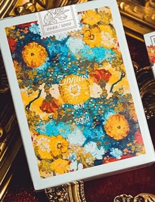 Van Gogh Zinnias Playing Cards Deck of cards